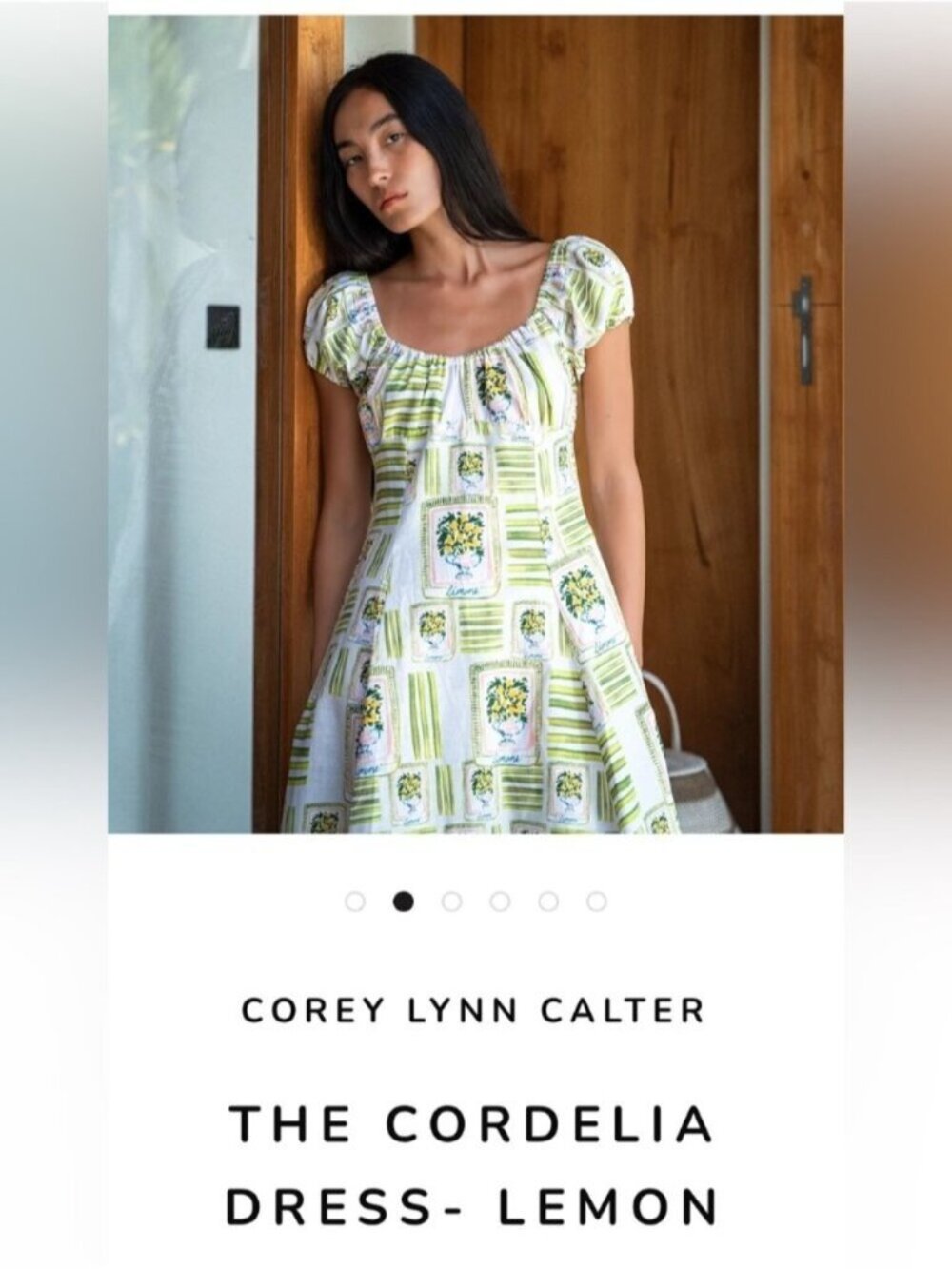 NWT Size 3X - Corey Lynn Calter THE CORDELIA DRESS- LEMON, Cotton Linen (US$298)